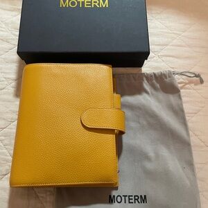 MOTERM Versa Yellow Mustard Leather Organizer Planner True A6